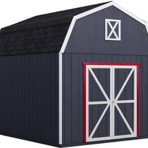 Handy Home Braymore 10×10 Wood Shed Kit w/ Floor