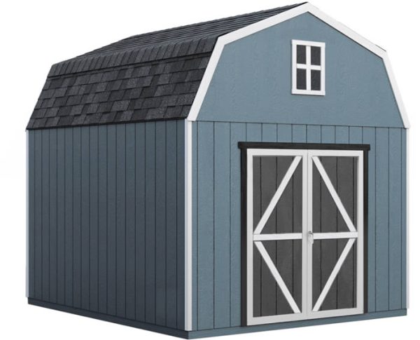 Handy Home Braymore 10×16 Wood Shed Kit w/ Floor