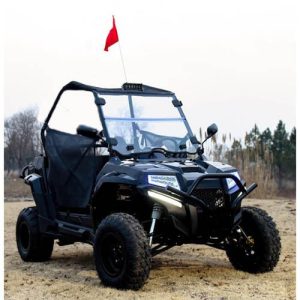 200cc Highlander UTV Fuel Injected Utility Vehicle Gas Golf Cart Alternate Fully Loaded – YK200U – BLACK