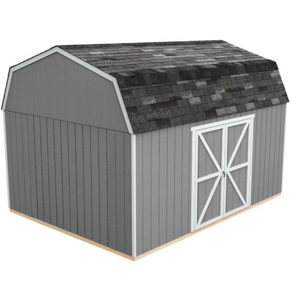 Handy Home Hudson 12 ft. W x 16 ft. D Solid + Manufactured Wood Storage Shed - Image 4