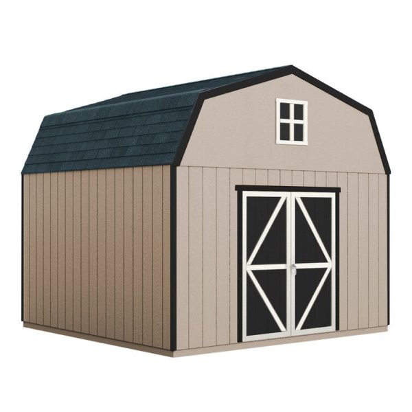 Handy Home Hudson 12 ft. W x 16 ft. D Solid + Manufactured Wood Storage Shed - Image 3