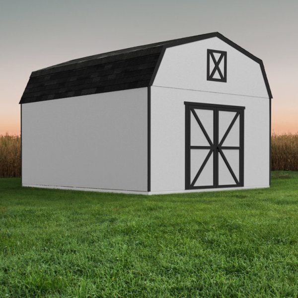 Handy Home Hudson 12 ft. W x 24 ft. D Solid + Manufactured Wood Storage Shed with Floor - Image 3