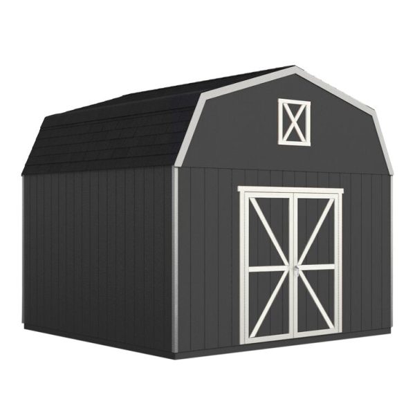 Handy Home Hudson 12 ft. W x 24 ft. D Solid + Manufactured Wood Storage Shed with Floor - Image 2