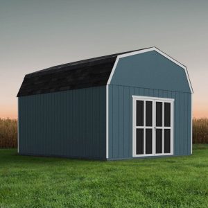 Handy Home Hudson 12 ft. W x 24 ft. D Solid + Manufactured Wood Storage Shed with Floor