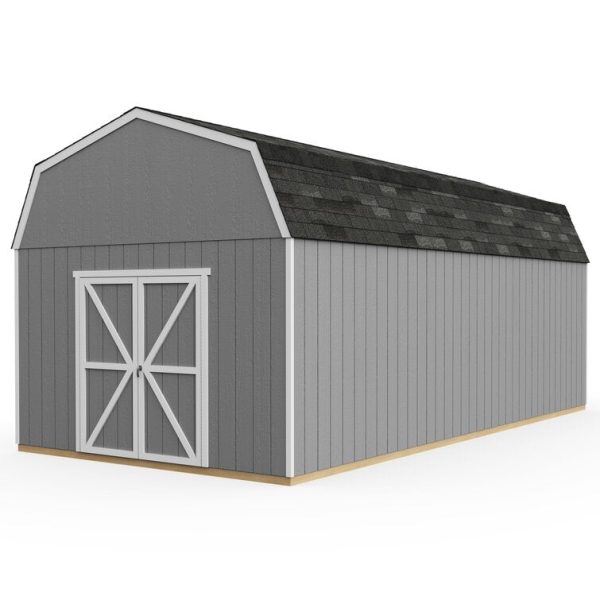 Handy Home Hudson 12 ft. W x 24 ft. D Solid + Manufactured Wood Storage Shed with Floor - Image 4