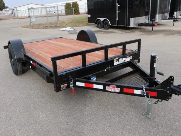 7 X 16 Interstate Full Bed Single Axle Tilt 7K Trailer - Image 4