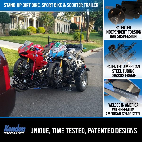 Stand-Up™  Dirt Bike Trailer, Sport Bike & Scooter Trailer - Image 3