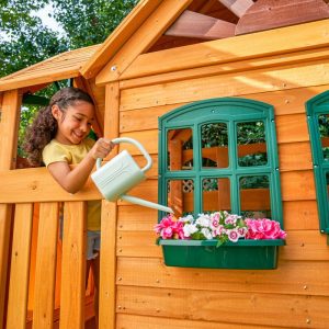 KidKraft Boulder Station Wooden Swing Set / Playset with Tube Slide - Image 4