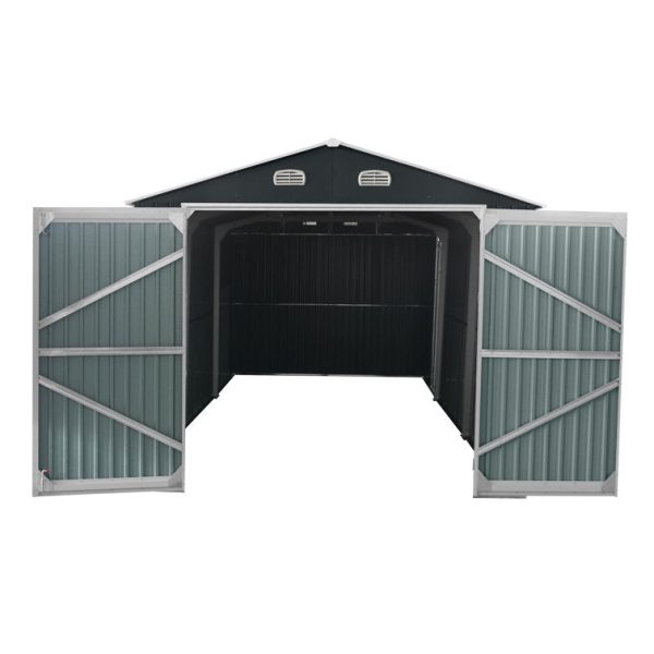 Arlmont & Co. Lachezara 10 ft. W X 20 ft. D Metal Storage Shed - Image 9