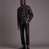 Gates black leather jacket for men - Image 3