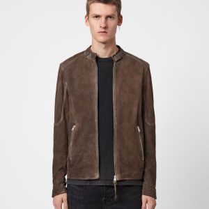 Grantham suede brown jacket for men