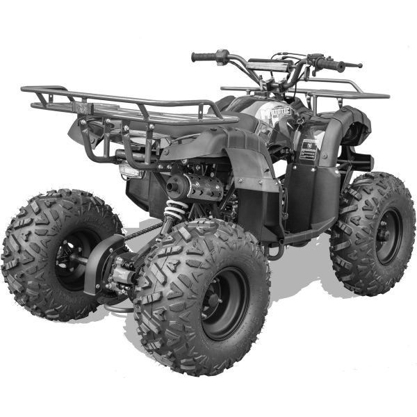 MotoTec Bull 125cc 4-Stroke Kids Gas ATV Black - Image 7