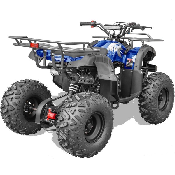 MotoTec Bull 125cc 4-Stroke Kids Gas ATV - Blue - Image 2