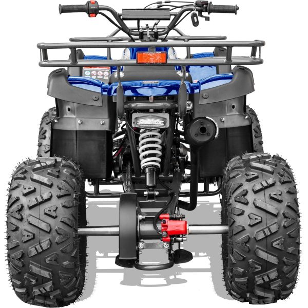 MotoTec Bull 125cc 4-Stroke Kids Gas ATV - Blue - Image 5