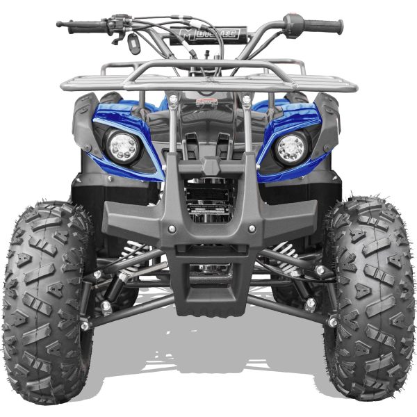 MotoTec Bull 125cc 4-Stroke Kids Gas ATV - Blue - Image 12
