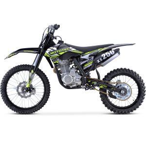 MotoTec X5 250cc 4-Stroke Gas Dirt Bike Black - Image 4