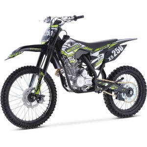 MotoTec X5 250cc 4-Stroke Gas Dirt Bike Black - Image 5