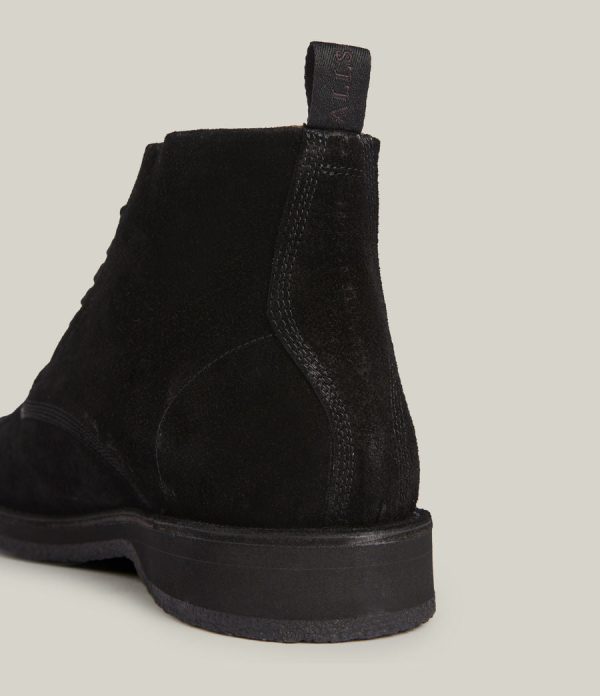 Mathias black suede boots for men - Image 3