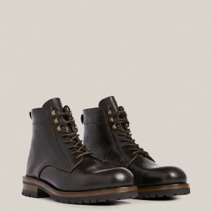 Holster black leather boots for men - Image 3