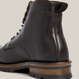 Holster black leather boots for men - Image 2