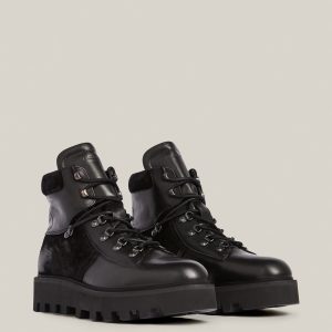 Kai black leather boots for men - Image 4