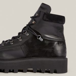 Kai black leather boots for men - Image 3