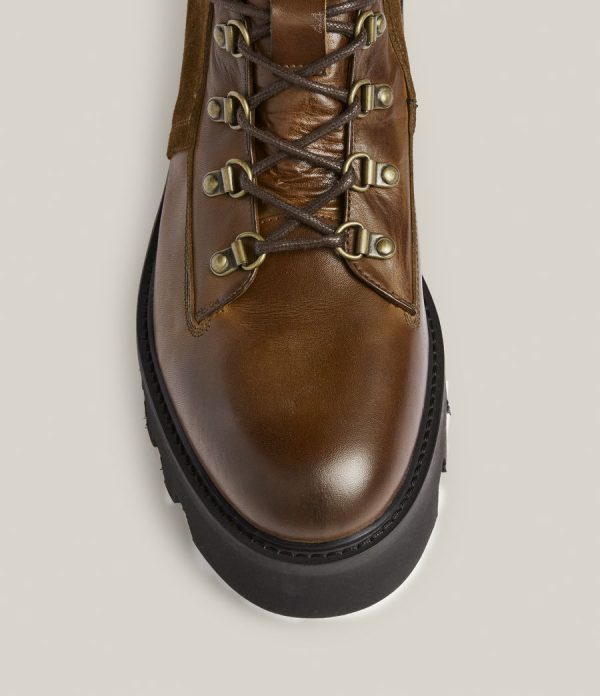 Kai brown leather boots for men - Image 2