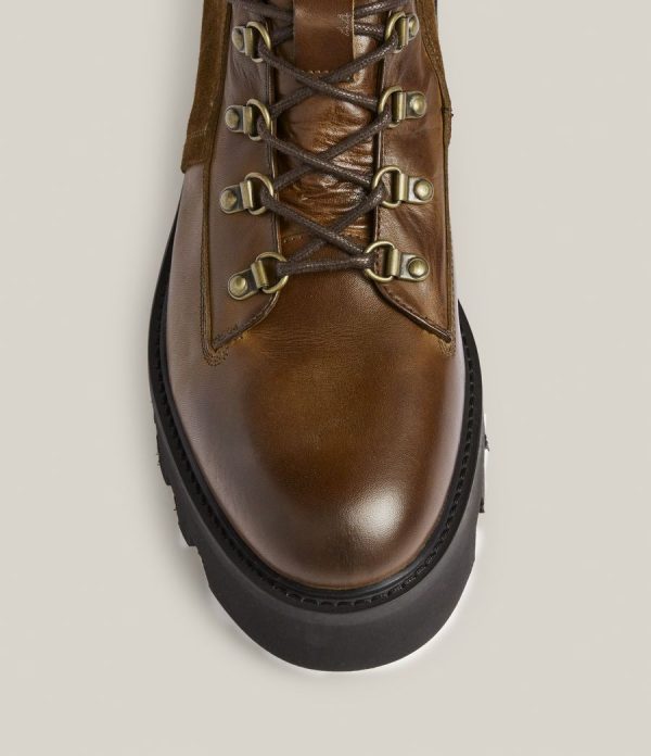 Kai brown leather boots for men - Image 2