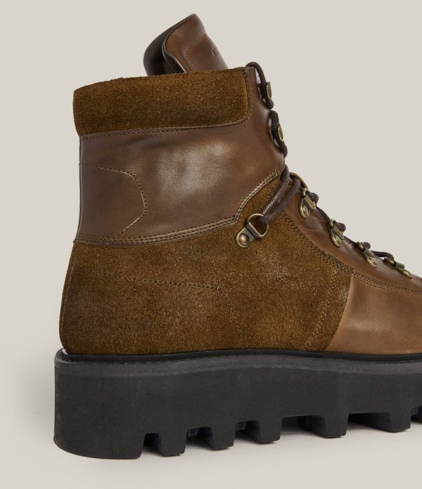 Kai brown leather boots for men - Image 4