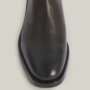 Eli black leather boots for men - Image 2