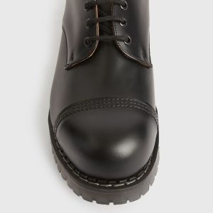Gower black leather derby shoes for men - Image 4