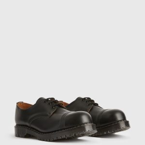 Gower black leather derby shoes for men - Image 3