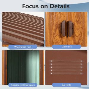 Metal 6 ft. W x 5 ft. D Storage Shed - Image 4