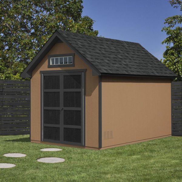 Handy Home Modesto 8 ft. W x 12 ft. D Wood Storage Shed