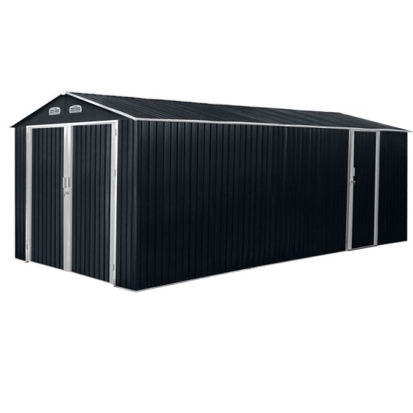 Arlmont & Co Momie 13 ft. W x 20 ft. D Metal Storage Shed