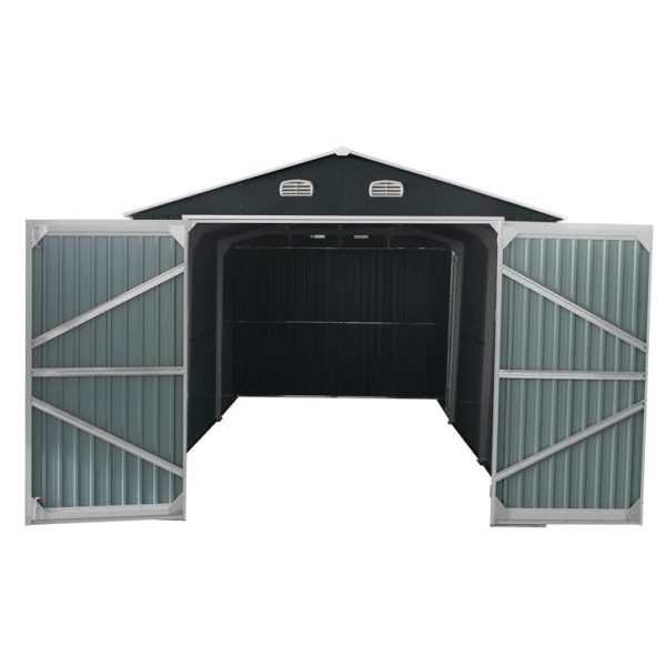 Arlmont & Co Momie 13 ft. W x 20 ft. D Metal Storage Shed - Image 2