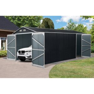 Arlmont & Co Momie 13 ft. W x 20 ft. D Metal Storage Shed - Image 3