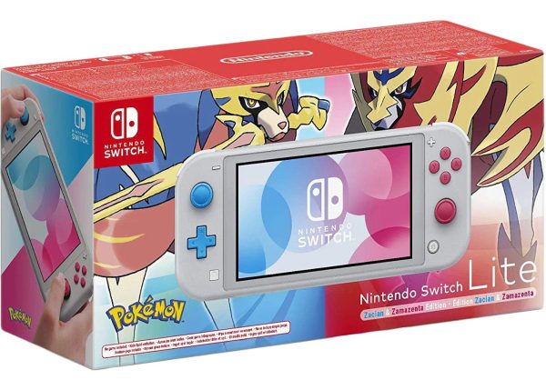 Nintendo Switch Lite Zacian and Zamazenta Pokemon Edition Gray – US Charger (HDHSGBZAA) - Image 3