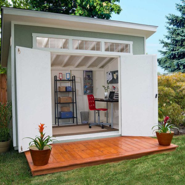 Handy Home Olympia Do 10 ft. W x 7.5 ft. D Manufactured Wood Storage Shed - Image 3