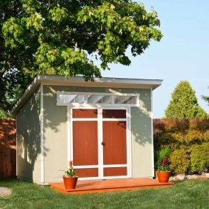 Handy Home Olympia Do 10 ft. W x 7.5 ft. D Manufactured Wood Storage Shed