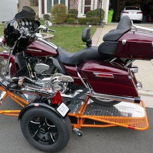 Single Ride-Up SRL Stand-Up™ Motorcycle Trailer - Image 15