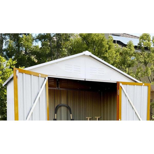 PAWZ Road Outdoor 5.8 ft. W x 3.9 ft. D Metal Storage Shed - Image 4