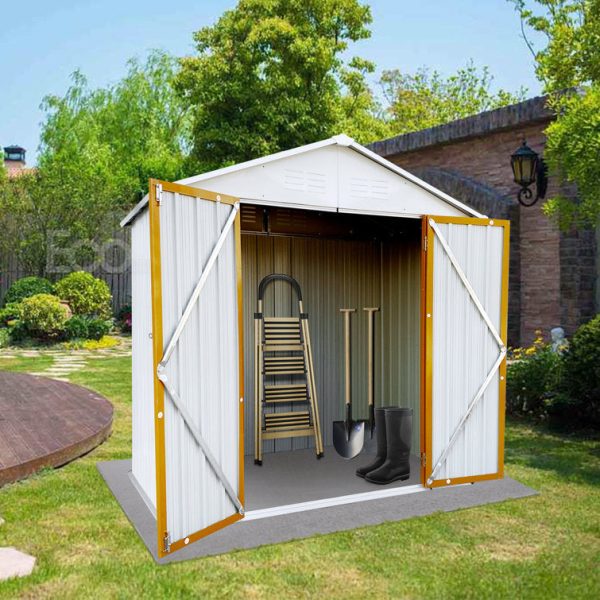 PAWZ Road Outdoor 5.8 ft. W x 3.9 ft. D Metal Storage Shed - Image 2