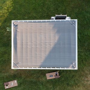 16×12 Windham Modern Steel Pergola With Sail Shade Soft Canopy - Image 15