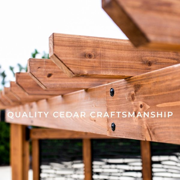 Tuscany Cabana Pergola with Conversation Seating – Bamboo Panels - Image 11