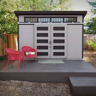Handy Home Beachwood 10 ft. W x 12 ft. D Manufactured Wood Storage Shed with Floor - Image 6
