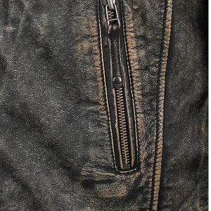 Men’s Prato Black Leather Jacket - Image 3