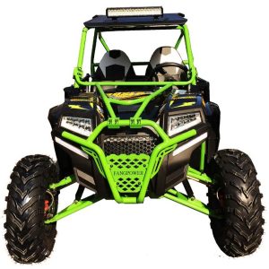 400cc GVX Gas Golf Cart UTV 4x4 With Rear Flip Seat Street Legal Light Package All Wheel Drive - BLACK - Image 6