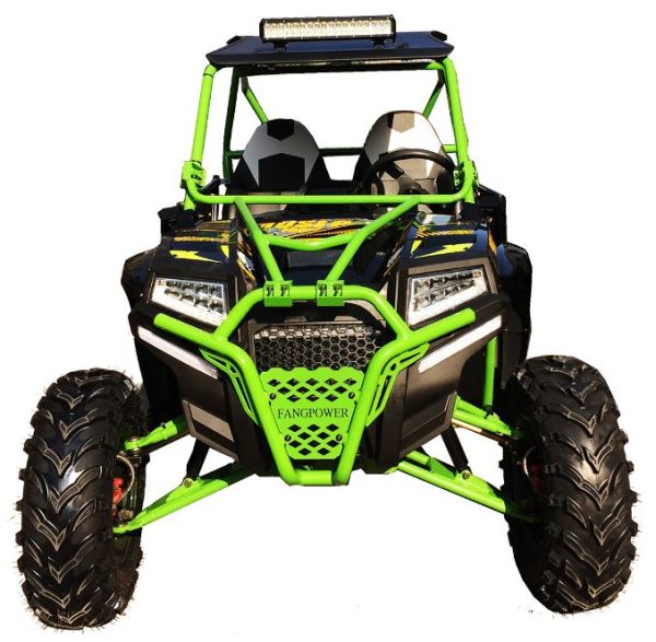 400cc GVX Gas Golf Cart UTV 4x4 With Rear Flip Seat Street Legal Light Package All Wheel Drive - BLACK - Image 6