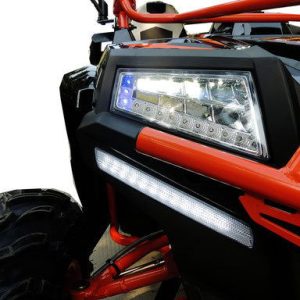 400cc GVX Gas Golf Cart UTV 4x4 With Rear Flip Seat Street Legal Light Package All Wheel Drive - BLACK - Image 11
